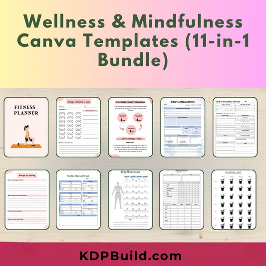 The Ultimate Wellness & Mindfulness Kit (11-in-1 Canva Bundle)